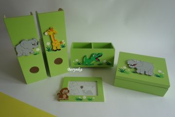 Dřevěné dekorace - se zvířátky