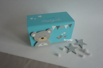 Dřevěná pokladnička pro děti