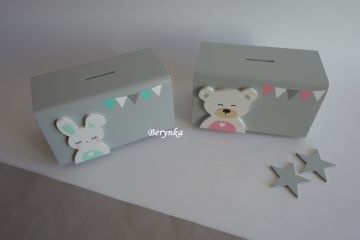 Dřevěná pokladnička pro děti