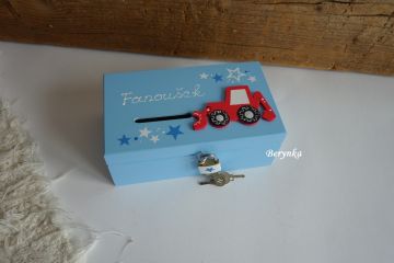 Pokladnička se zámečkem