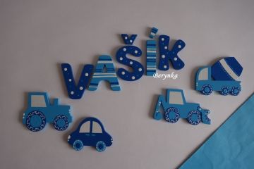 Dekorace v modrých odstínech