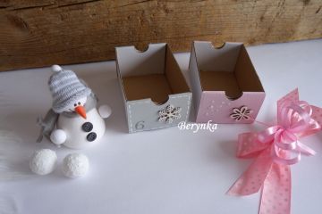 Šperkovnice s adventním kalendářem - v růžové a šedé