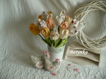 Látkové tulipány - žluté odstíny