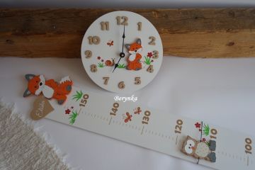 Dřevěné dekorace s liškou