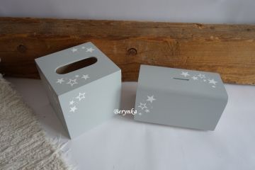 Krabička na kapesníky s hvězdičkami