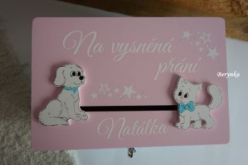 Dřevěná pokladnička