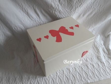 Svatební bedýnka s mašlí - podle oznámení