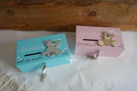 Pokladnička s medvídkem