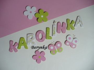 Dřevěná písmenka pro děti