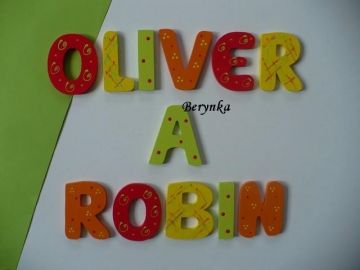 Dřevěná písmenka pro děti