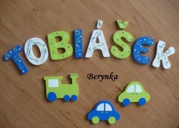 Dřevěná písmenka pro děti