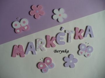 Dřevěná písmenka pro děti