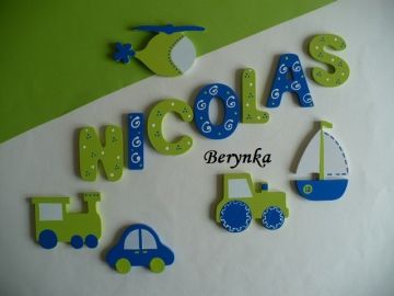 Dřevěná písmenka pro děti