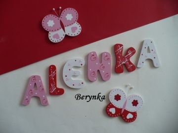 Dřevěná písmenka pro děti