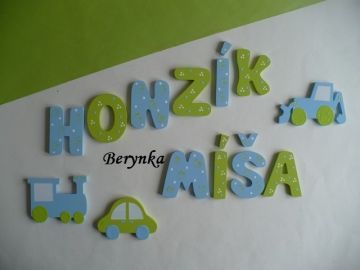 Dřevěná písmenka pro děti