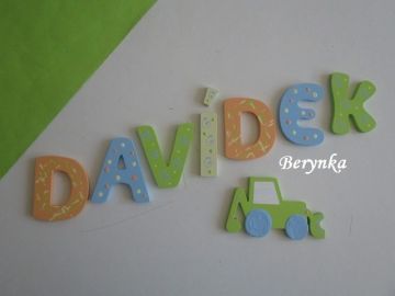 Dřevěná písmenka pro děti