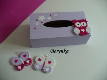 Krabička na kapesníky se sovičkou