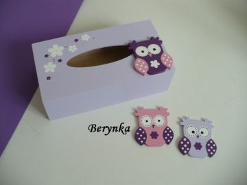 Krabička na kapesníky se sovičkou