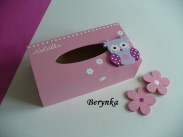Krabička na kapesníky se sovičkou