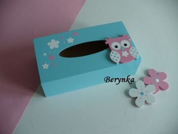 Krabička na kapesníky se sovičkou