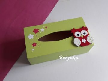 Krabička na kapesníky se sovičkou