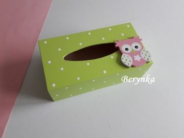 Krabička na kapesníky se sovičkou