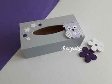 Krabička na kapesníky se sovičkou