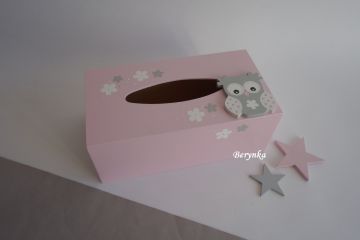 Krabička na kapesníky se sovičkou