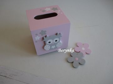 Krabička na kapesníky se sovičkou