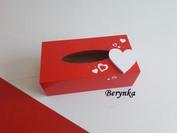 Krabička na kapesníky se srdíčkem