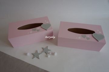 Krabička na kapesníky se srdíčkem