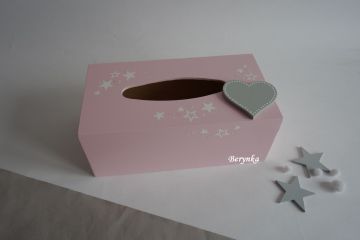 Krabička na kapesníky se srdíčkem