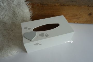 Krabička na kapesníky se srdíčkem