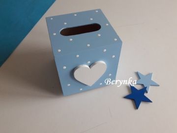 Krabička na kapesníky se srdíčkem