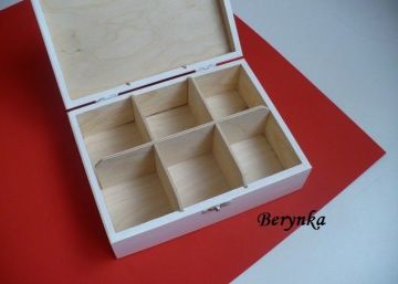 Dřevěné dekorace - červeno-bílá