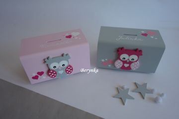 Dřevěná pokladnička pro děti