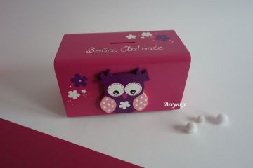 Dřevěná pokladnička - kasička pro děti