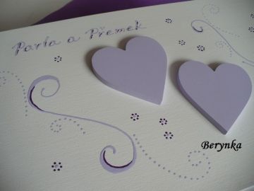 Svatební bedýnka se srdíčky