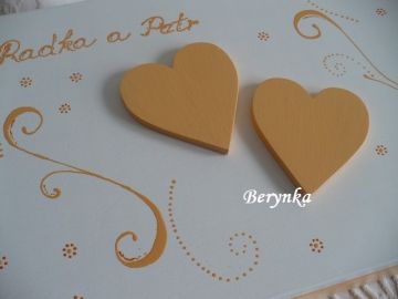 Svatební bedýnka se srdíčky