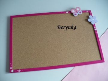 Dřevěné dekorace - malinová s levandulovou