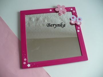 Dřevěné dekorace - malinová s levandulovou