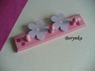 Dřevěné dekorace - malinová s levandulovou