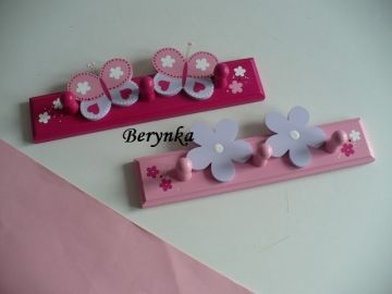 Dřevěné dekorace - malinová s levandulovou