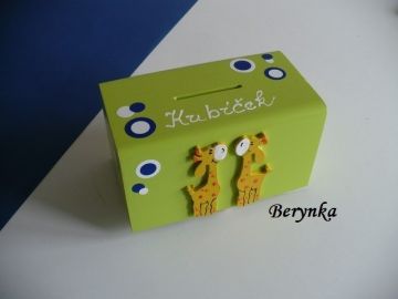 Dřevěná pokladnička se zvířátky ZOO