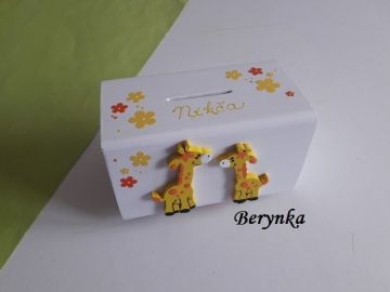 Dřevěná pokladnička se zvířátky ZOO