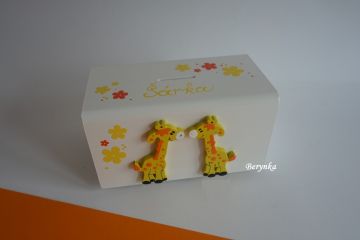 Dřevěná pokladnička se zvířátky ZOO