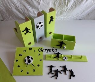 Dřevěné dekorace - fotbalové siluety