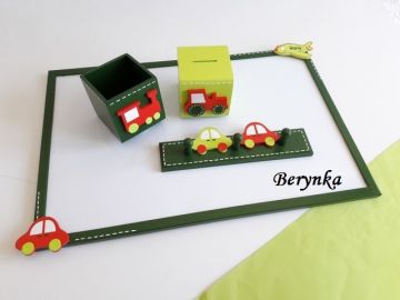 Dřevěné dekorace - zelené