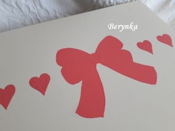 Svatební bedýnka s mašlí - podle oznámení