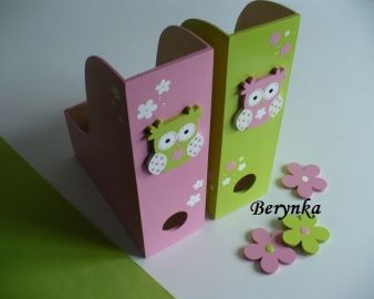 Dřevěný šanon se sovičkou